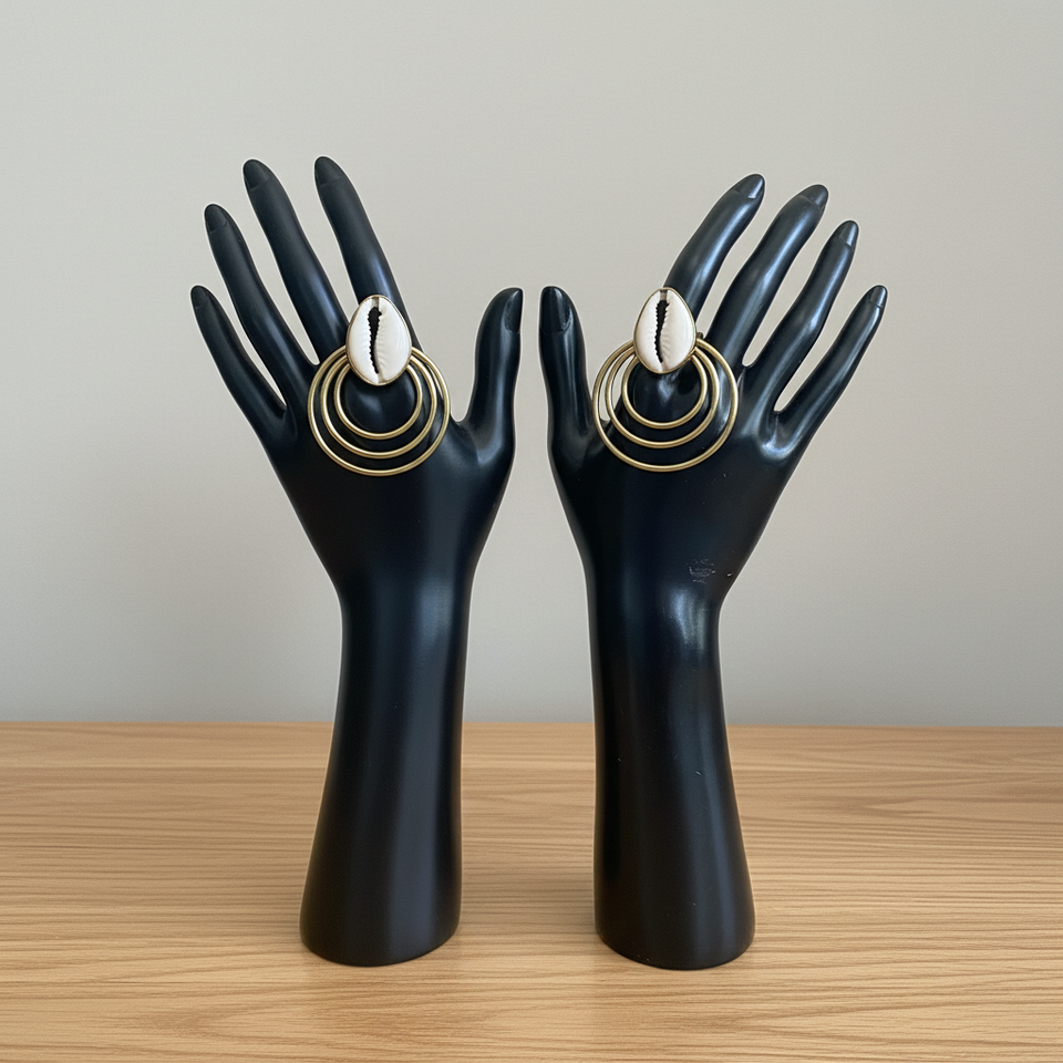 Bagues Modernes avec cauris