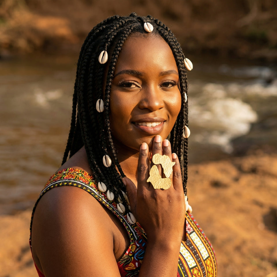 BAGUE COLLECTION CARTE D'AFRIK